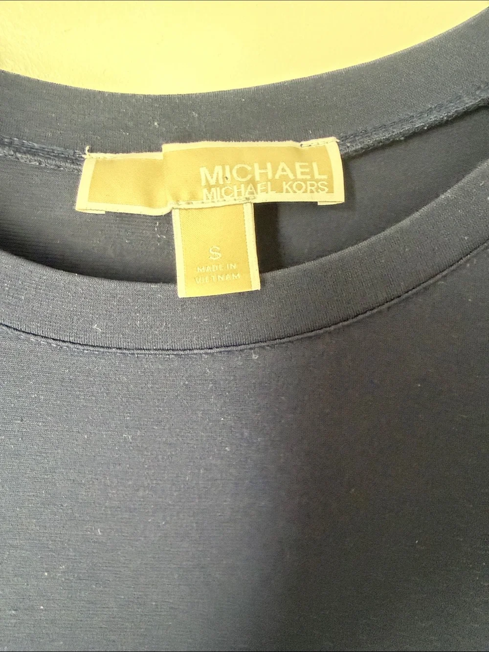 Michael Kors Navy Short-Sleeve Maxi Dress